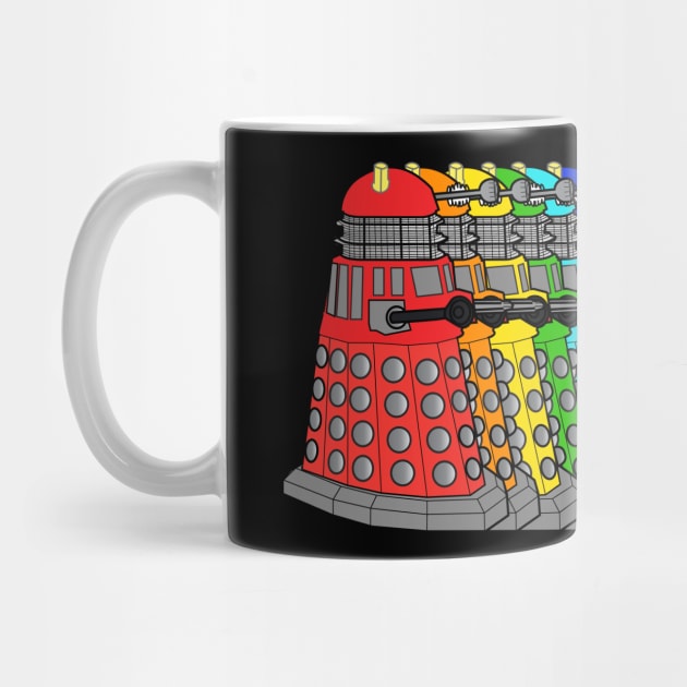 Rainbow Daleks - Doctor Who by SOwenDesign